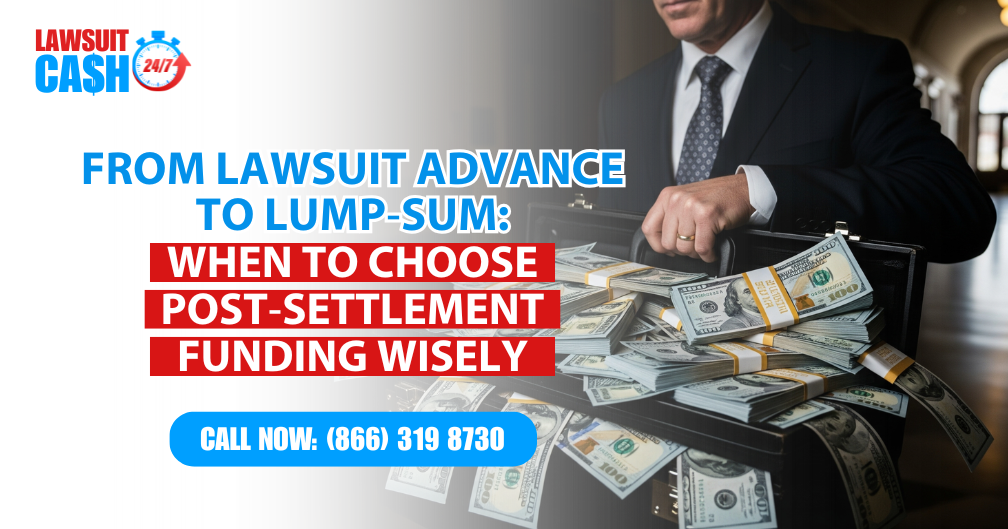 From Lawsuit Advance to Lump-Sum: When to Choose Post-Settlement Funding Wisely