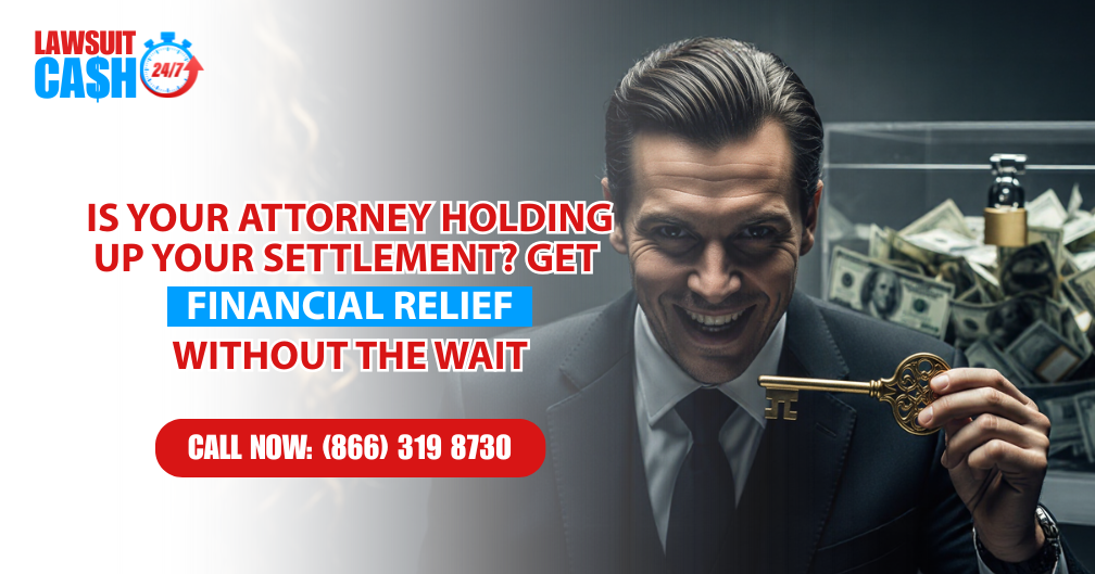 attorney holding up my settlement