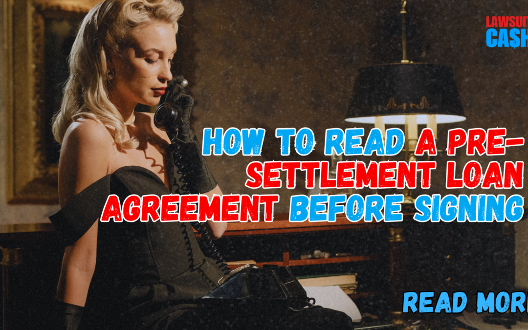 Pre Settlement Loan Agreement Traps Explained: What Most People Miss Before Signing