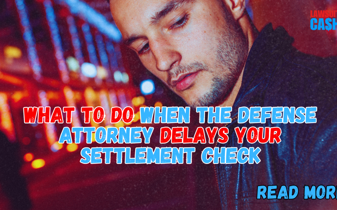 Defense Attorney Delaying Settlement Check California? What You Can Do Now